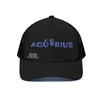 Unisex Aquarius Trucker Hat With Black Half-mesh