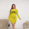 Women's Make 2Day Better Then YES2DAY Mesh Dress (Plus Size)