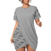 Women’s Make 2Day Better Then YES2DAY Stacked Hem Dress With Short Sleeve(Plus Size)