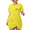Women’s Make 2Day Better Then YES2DAY Stacked Hem Dress With Short Sleeve(Plus Size)