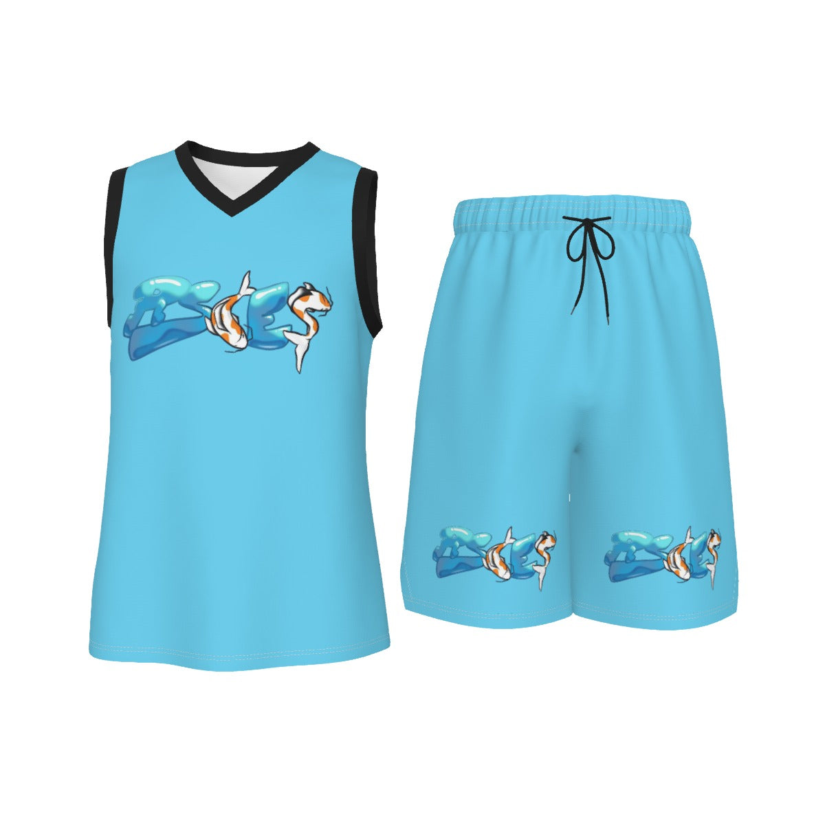 Men's V Neck Basketball Suit