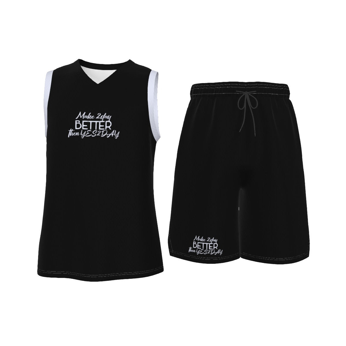 Men's V Neck Basketball Suit
