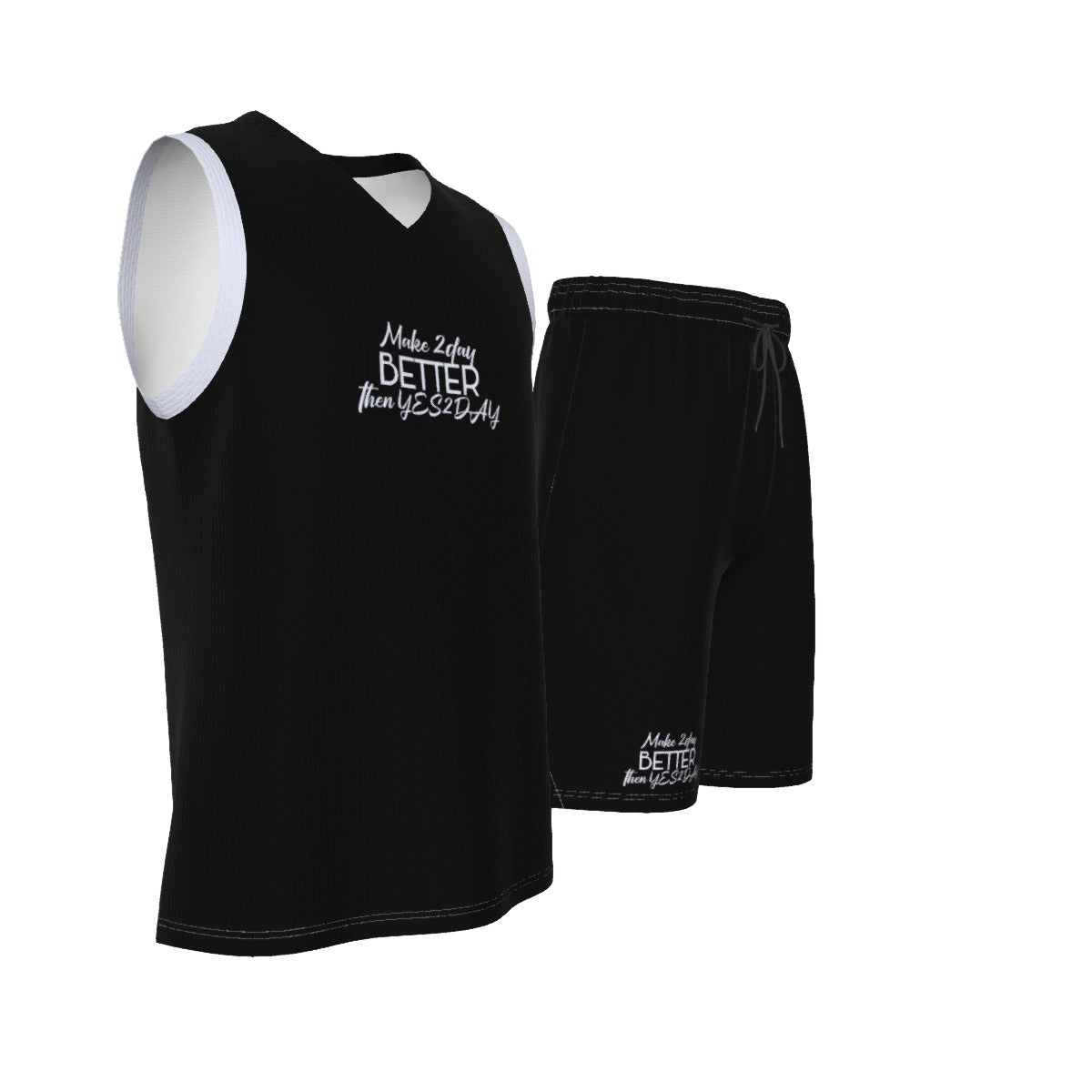 Men's V Neck Basketball Suit