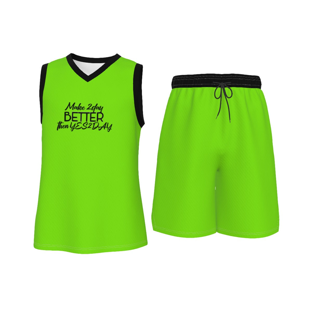 Men's V Neck Basketball Suit