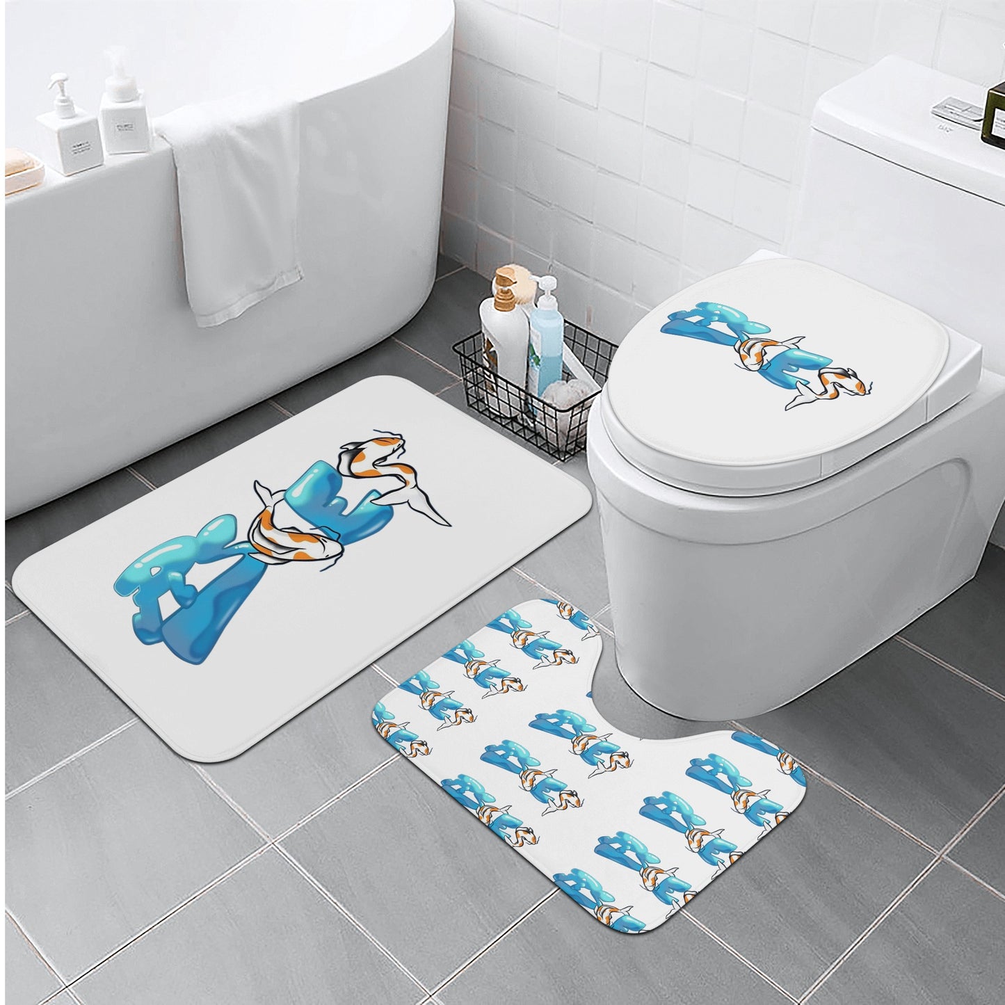 Bath Room Toilet Set Pisces