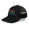 Unisex Pride Trucker Hat With Black Half-mesh