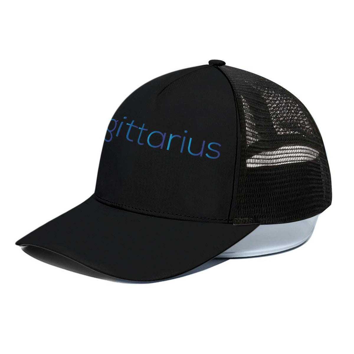 Unisex Sagittarius Trucker Hat With Black Half-mesh