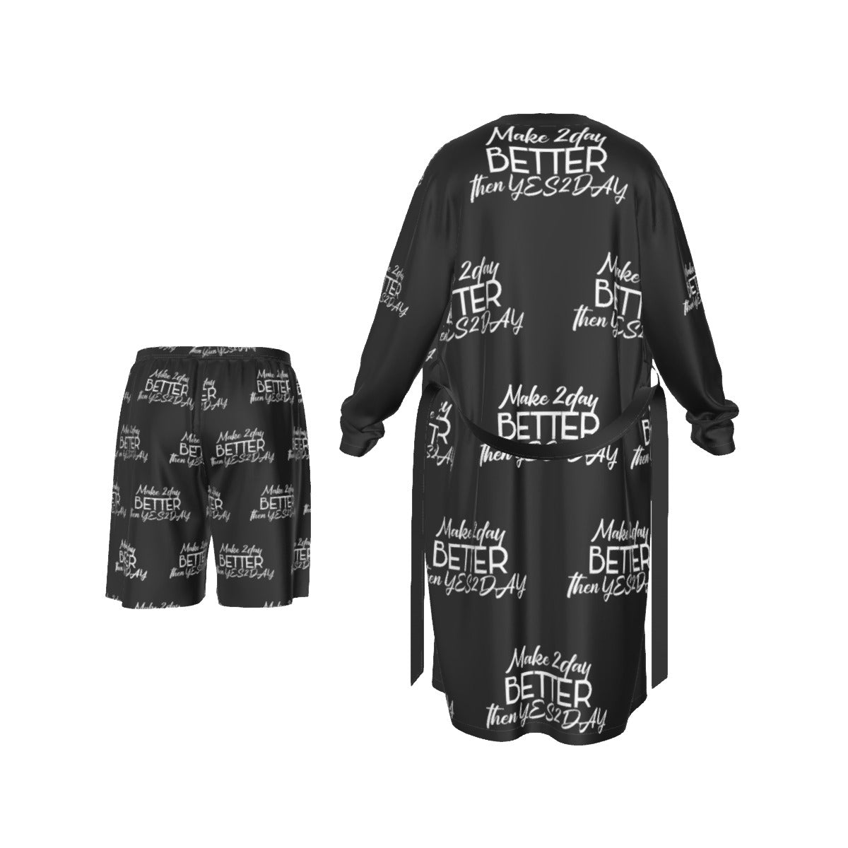 Man's Long Kimono Pajamas Suit