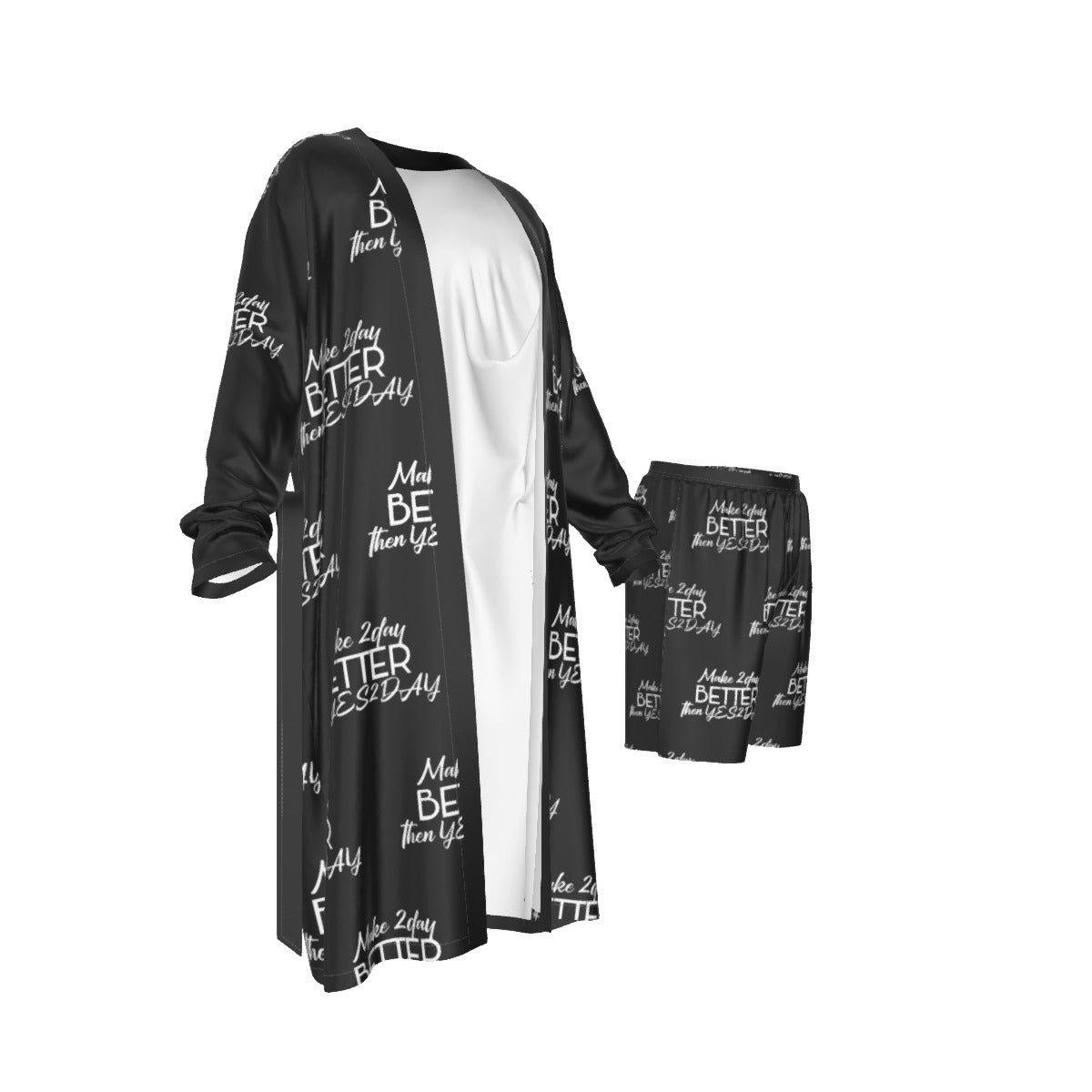 Man's Long Kimono Pajamas Suit